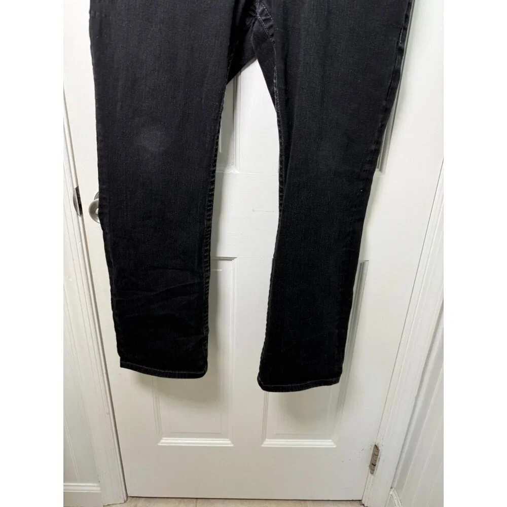 True Religion Men's Ricky Relaxed Straight Jeans Black Demin Size 36W x 29.5L